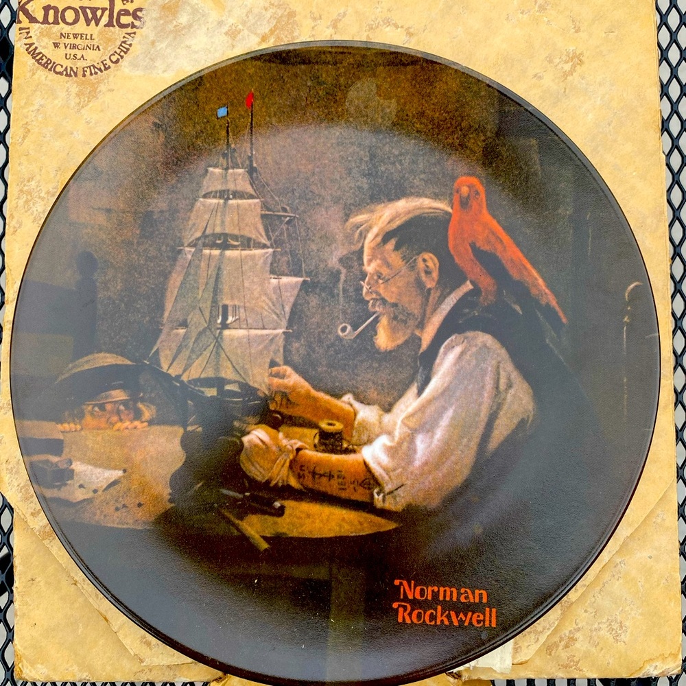 Norman Rockwell “The Ship Builder” plate Knowles